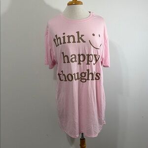 Grayson Social Sleepwear think happy Thoughts 😁 NWT ( : Size Medium Sleep Tee